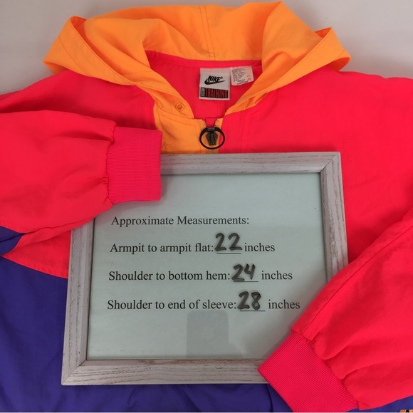 Nike Vintage 80’s Pullover Quarter Zip Windbreaker Jacket Neon Pink - Picture 10 of 10